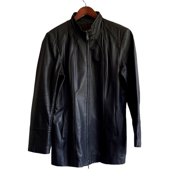 Vintage Danier Brown Leather Blazer Trench Jacket Buttery Soft - Picture 5 of 14